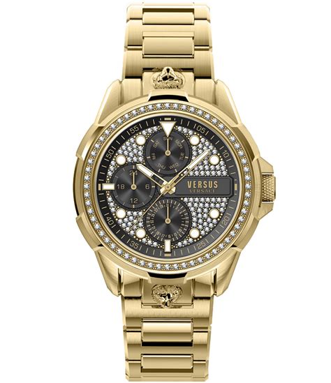 versace watch men's gold|silver versace watch men.